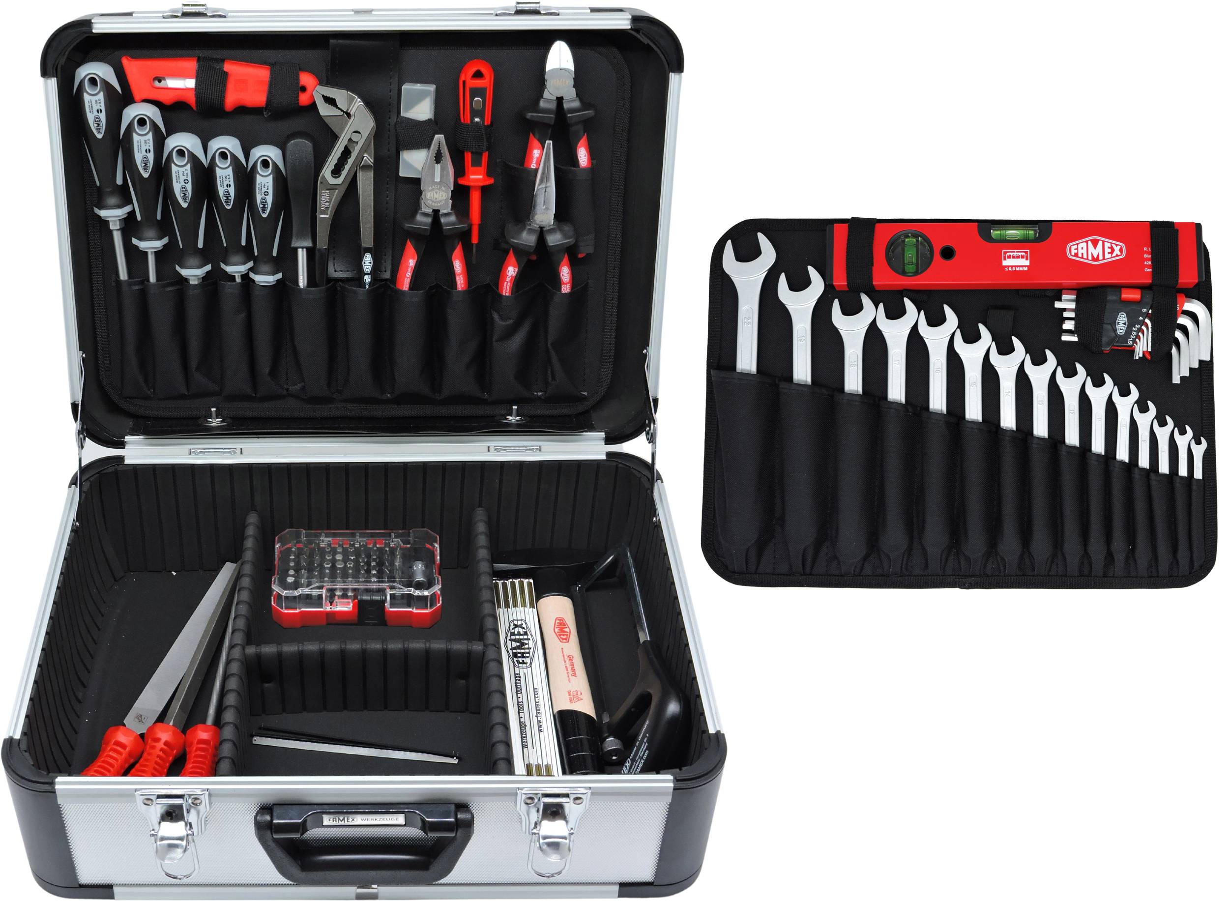 FAMEX 729-17 Werkzeugkoffer PROFESSIONAL, 175-tlg., Komplett Set mit Werkzeug Satz und Steckschlüsselsatz-2