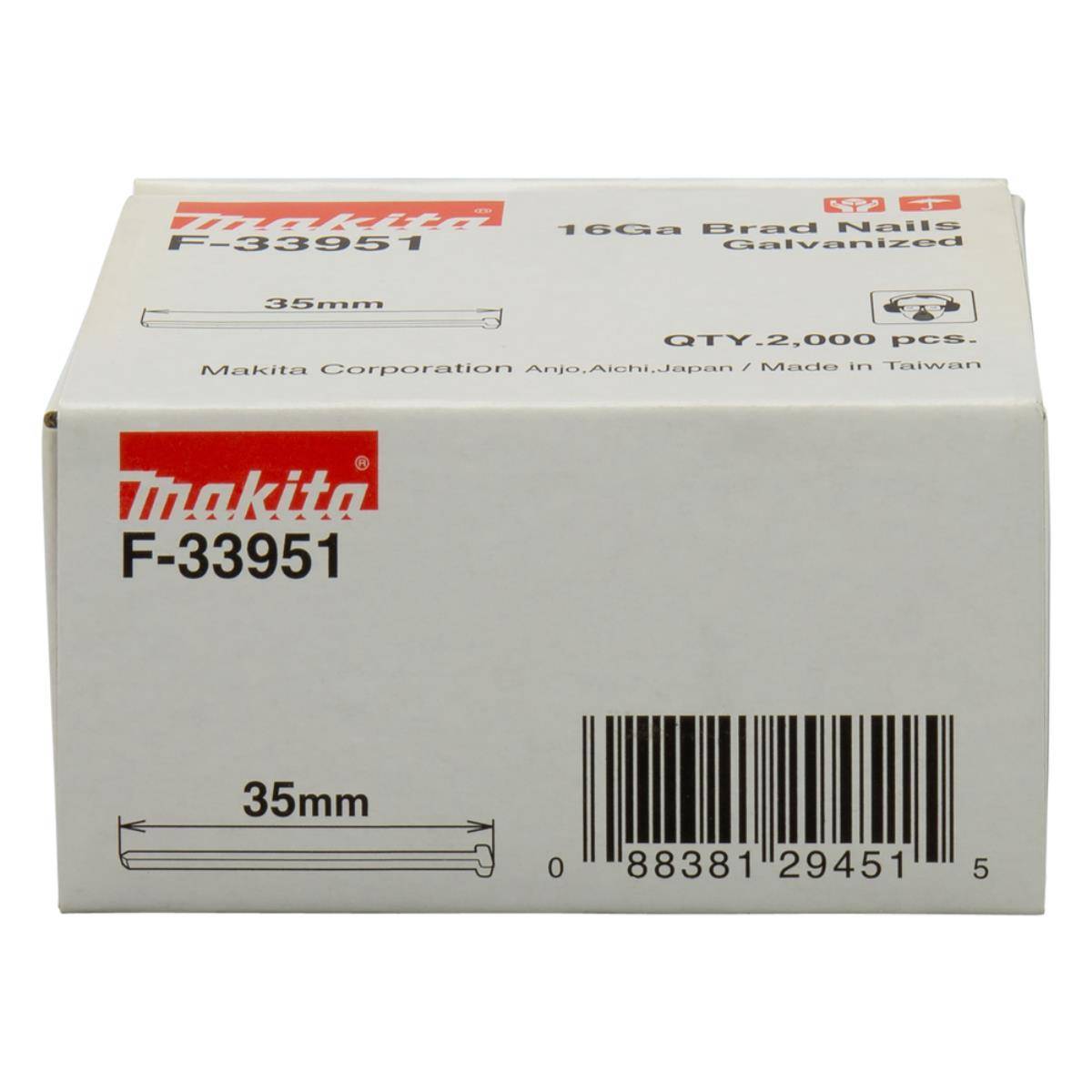 Makita Stauchkopfnägel 35 mm, 2.000 Stk., 16GA 16 GA • 35 mm • 2.000 Stk.-2