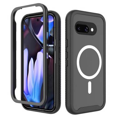Für Google Pixel 9a Starry Sky Solid Series MagSafe PC TPU Hülle Bumper Schwarz