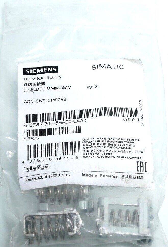 6x Siemens SIMATIC S7 | 6ES7 390-5BA00-0AA0 | E:1 | 6ES7390-5BA00-0AA0