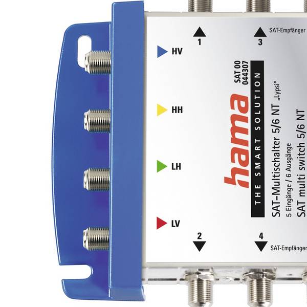 hama 00044307 SAT-Multischalter "Lypsi SE", 5/6NT