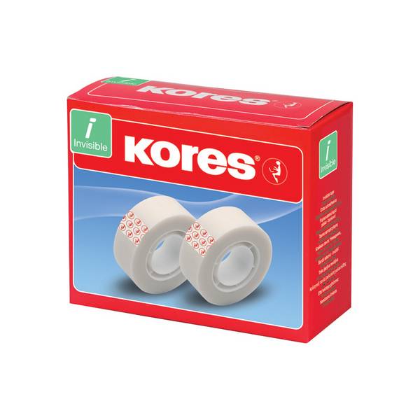 Kores Klebefilm Invisible Tape, 19 mm x 33 m, matt