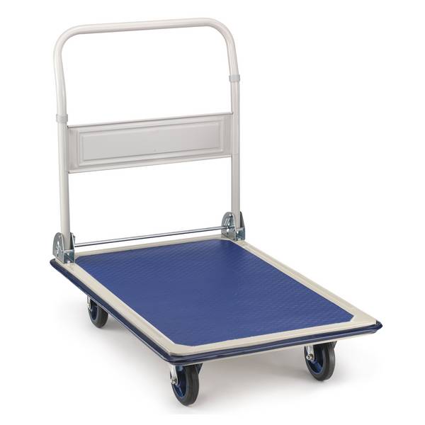 RAJAPACK Klappbarer Transportwagen mit Kautschuk-Rollen, 905 x 610 x 850 mm