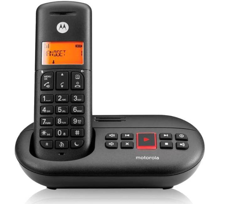 Motorola E211 DECT Voice, Schnurlostelefon mit AB, schwarz-0