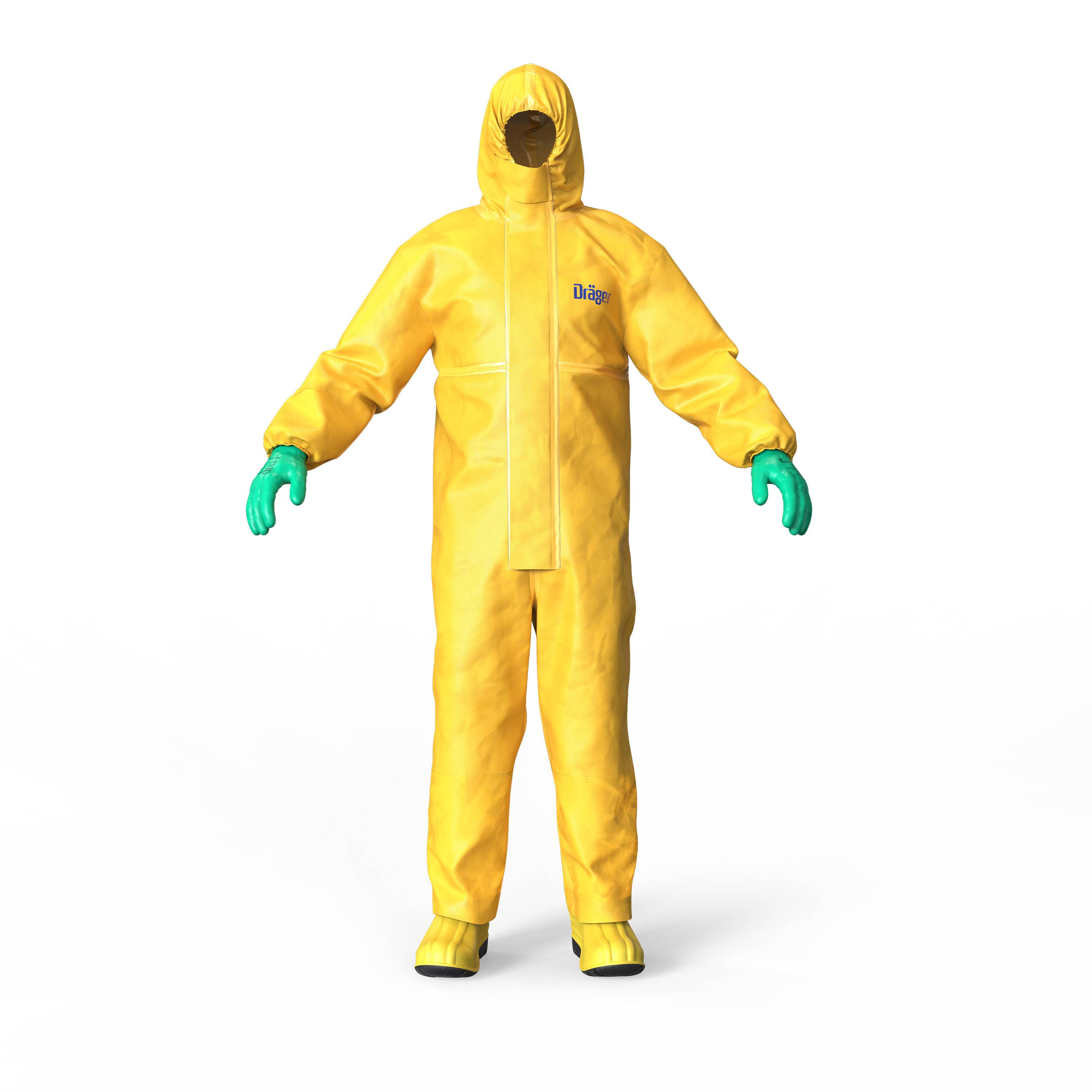 Dräger Schutzanzug Overall Schutzkleidung SPC 4400 CPM für Laborarbeiten und Lackierarbeiten-2