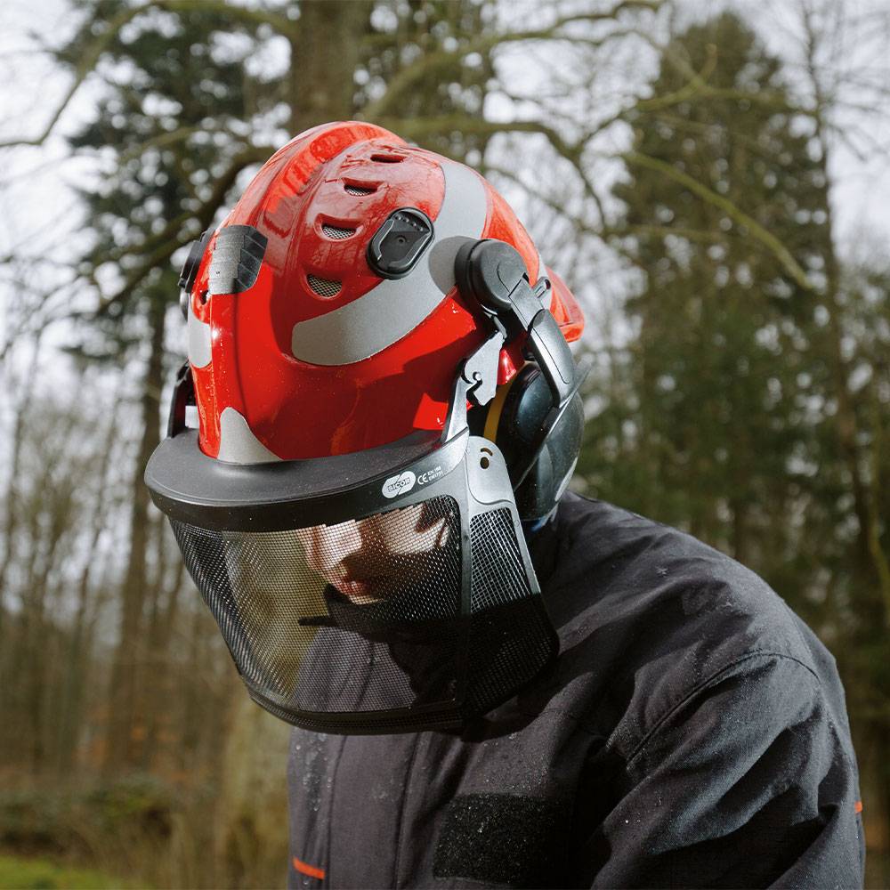 Dräger Drathgitter-Visier für HPS 3500 Schutzhelm Kopfschutz Helm für Baustellen-2
