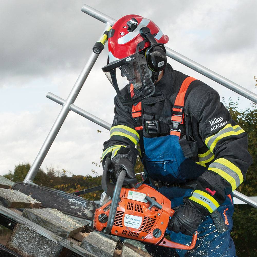 Dräger Drathgitter-Visier für HPS 3500 Schutzhelm Kopfschutz Helm für Baustellen-3