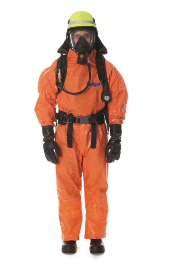 Dräger wiederverwendbarer Schutzanzug Overall Schutzkleidung SPC 4800 CFL für Laborarbeiten und Chemiearbeiten