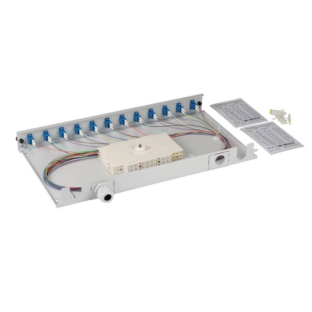 EFB ELEKTRONIK - Spleißbox LC 9/125µ OS2 ausziehbar 24 Pigtails abgesetzt/12-0