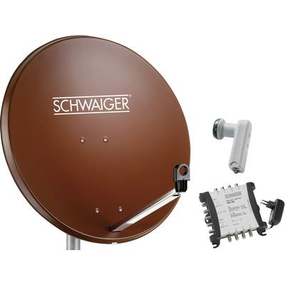 Schwaiger SPI9962SET6 SAT-Anlage ohne Receiver Teilnehmer-Anzahl: 8 80 cm