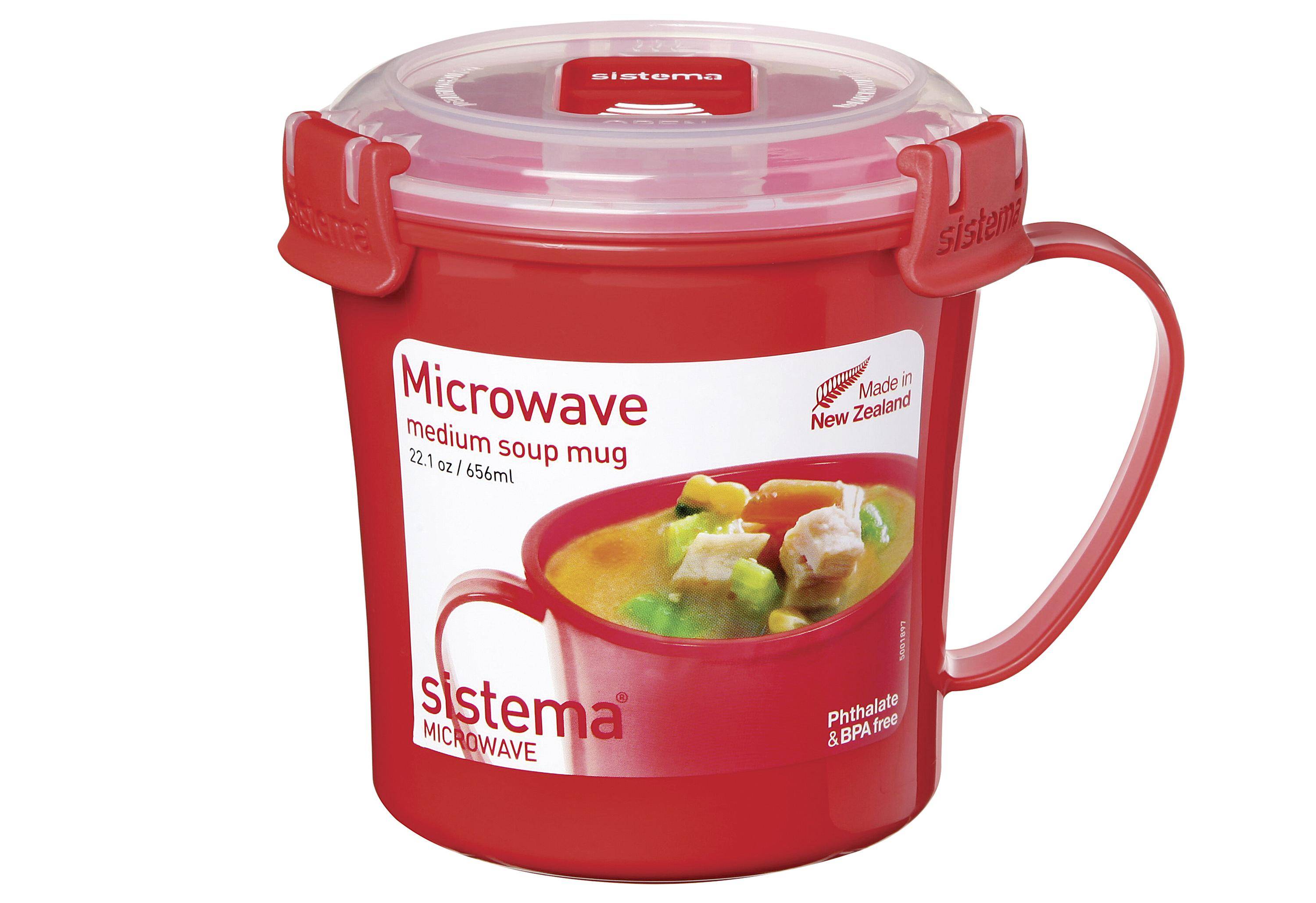 Sistema SI1107 Mikrowellen-Suppentasse, rot (1-2