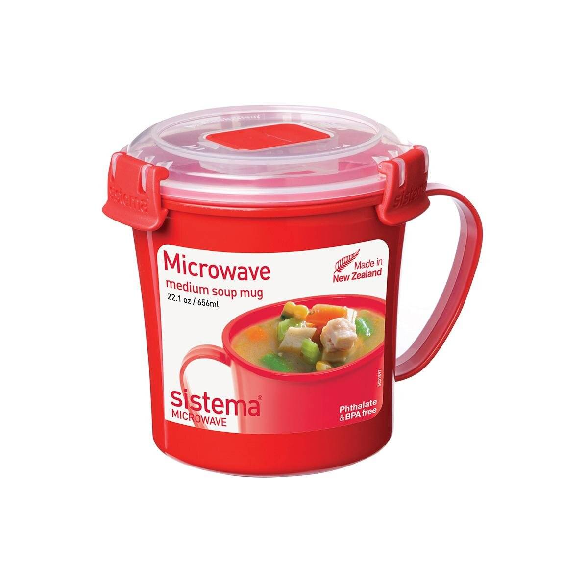 Sistema SI1107 Mikrowellen-Suppentasse, rot (1-3