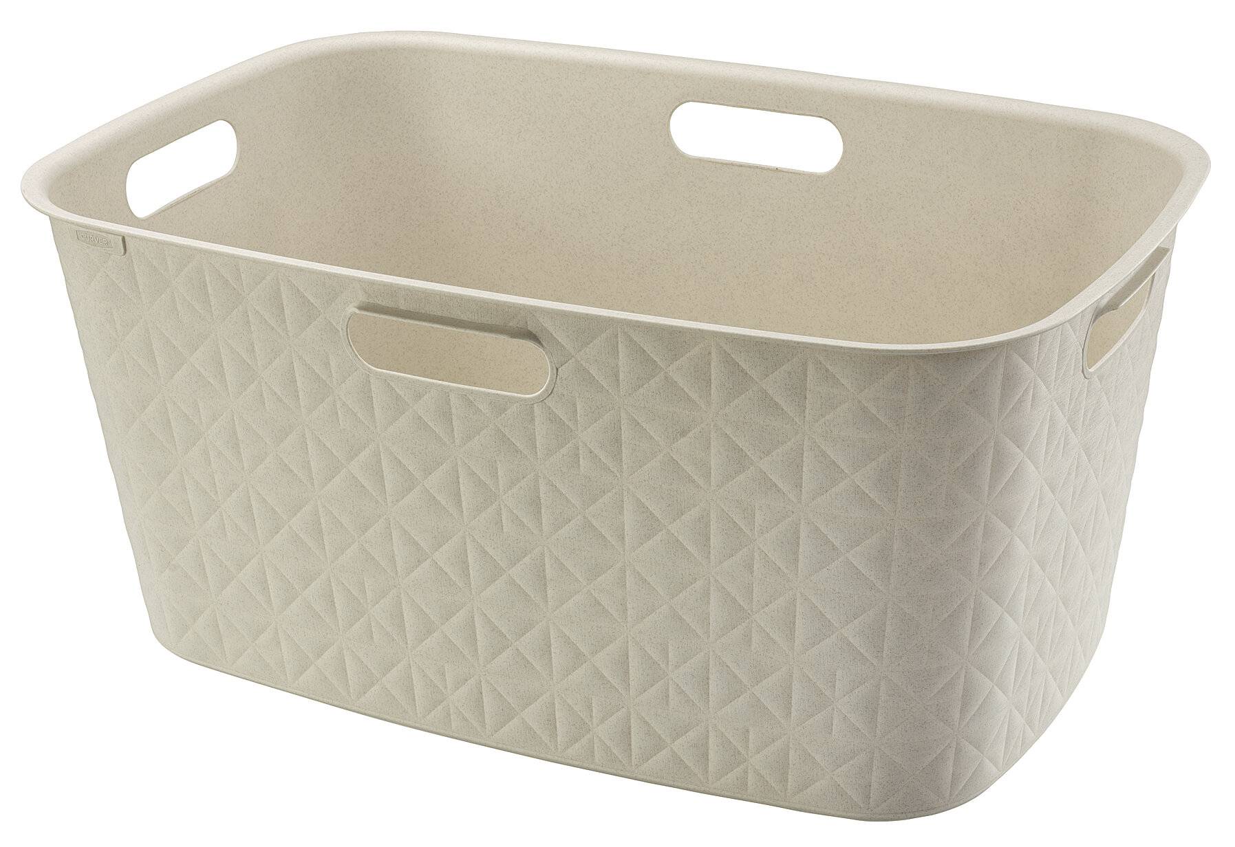 CURVER Wäschekorb Softex 45 l – elegantes Design – leicht, stapelbar und praktisch – 70%-0