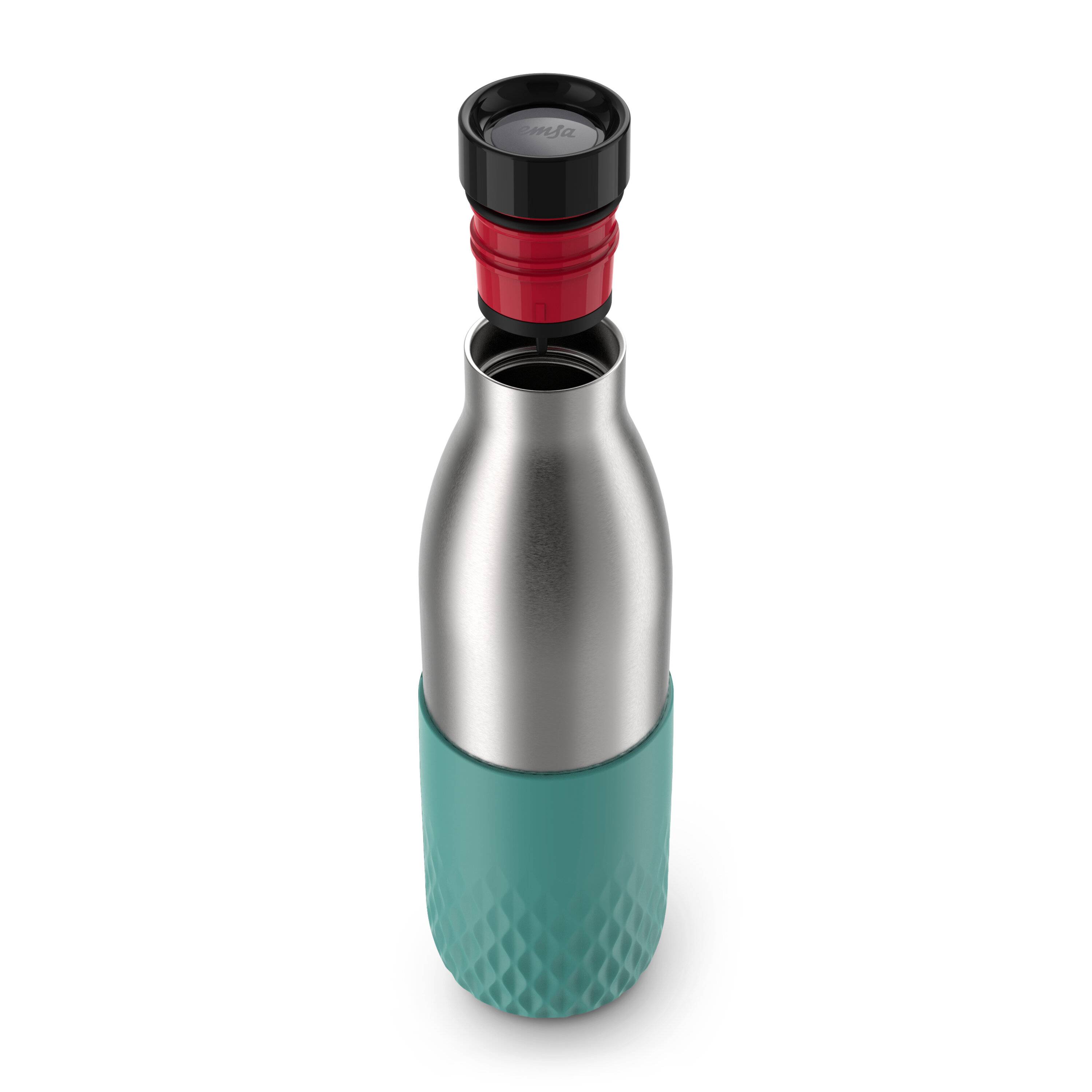 Emsa Bludrop Color Drinking Trinkflasche | N31102 Edelstahl 0,7 L Hält 24h Kalt / 12h-3