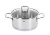 Silit Style Kochtopf 20cm, Glasdeckel, Bratentopf 2,6l, Edelstahl poliert, Topf
