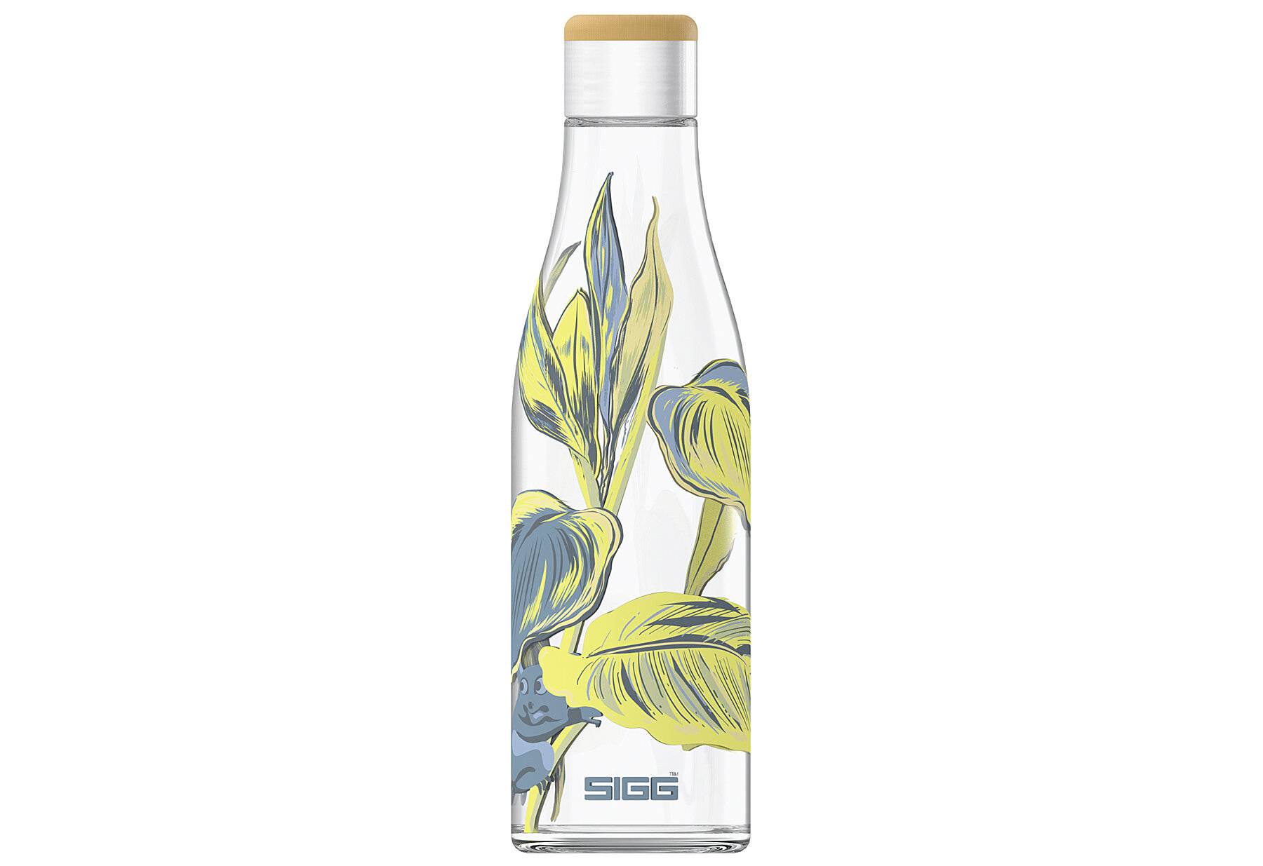 SIGG Metis Sumatra Maki Trinkflasche (0.6 L), plastikfreie und auslaufsichere Trinkflasche,