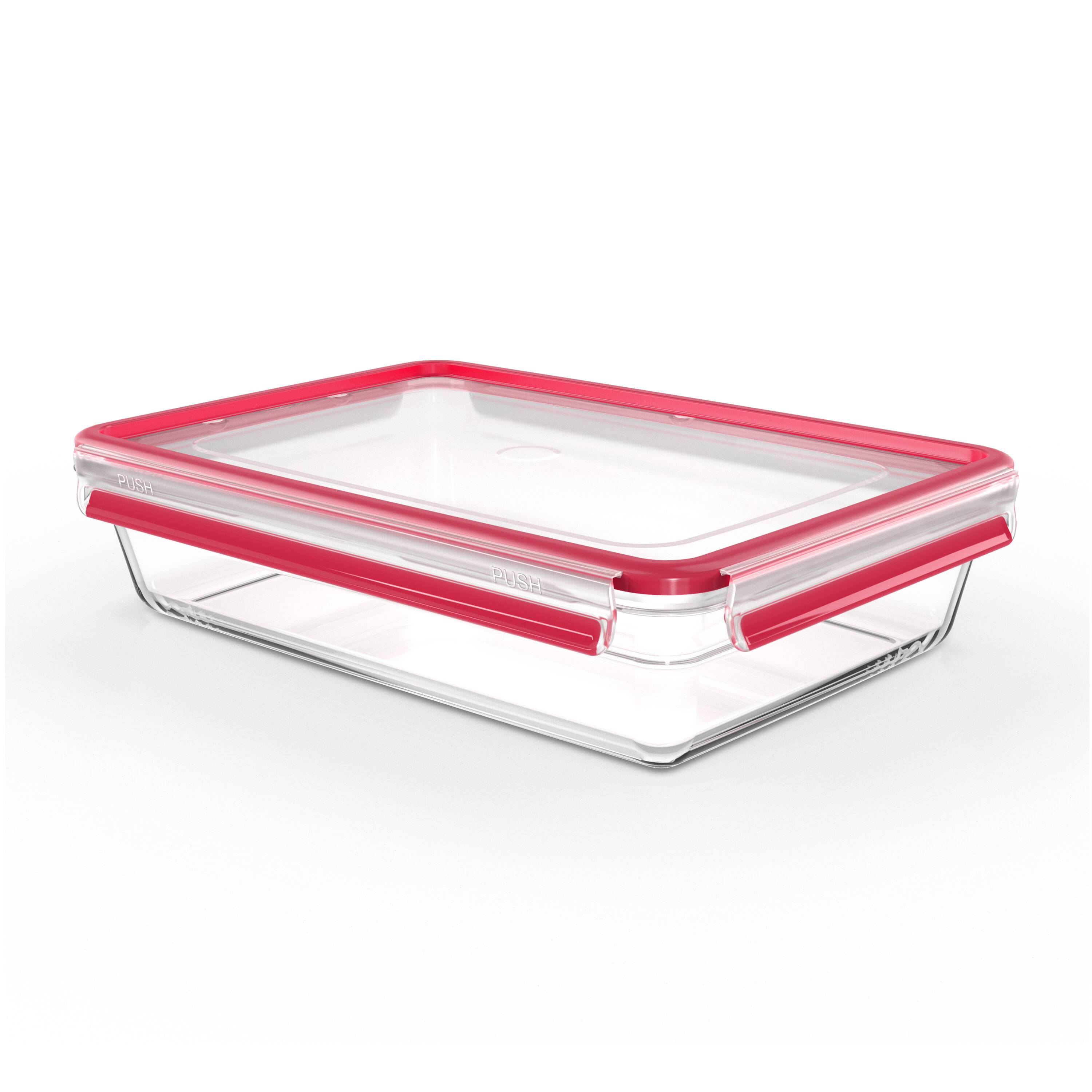 EMSA CLIP & CLOSE GLAS, Box, Rechteckig, 3 l, Transparent, Glas, 420 °C-3