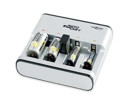 Ansmann Photocam V Rundzellen-Ladegerät NiCd, NiMH Micro (AAA), Mignon (AA), Baby (C), Mono (D), 9 V Block-3