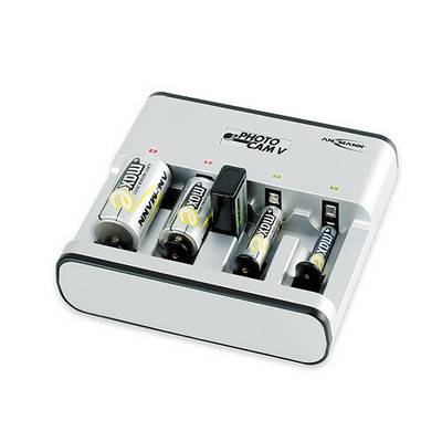 Ansmann Photocam V Rundzellen-Ladegerät NiCd, NiMH Micro (AAA), Mignon (AA), Baby (C), Mono (D), 9 V Block-3