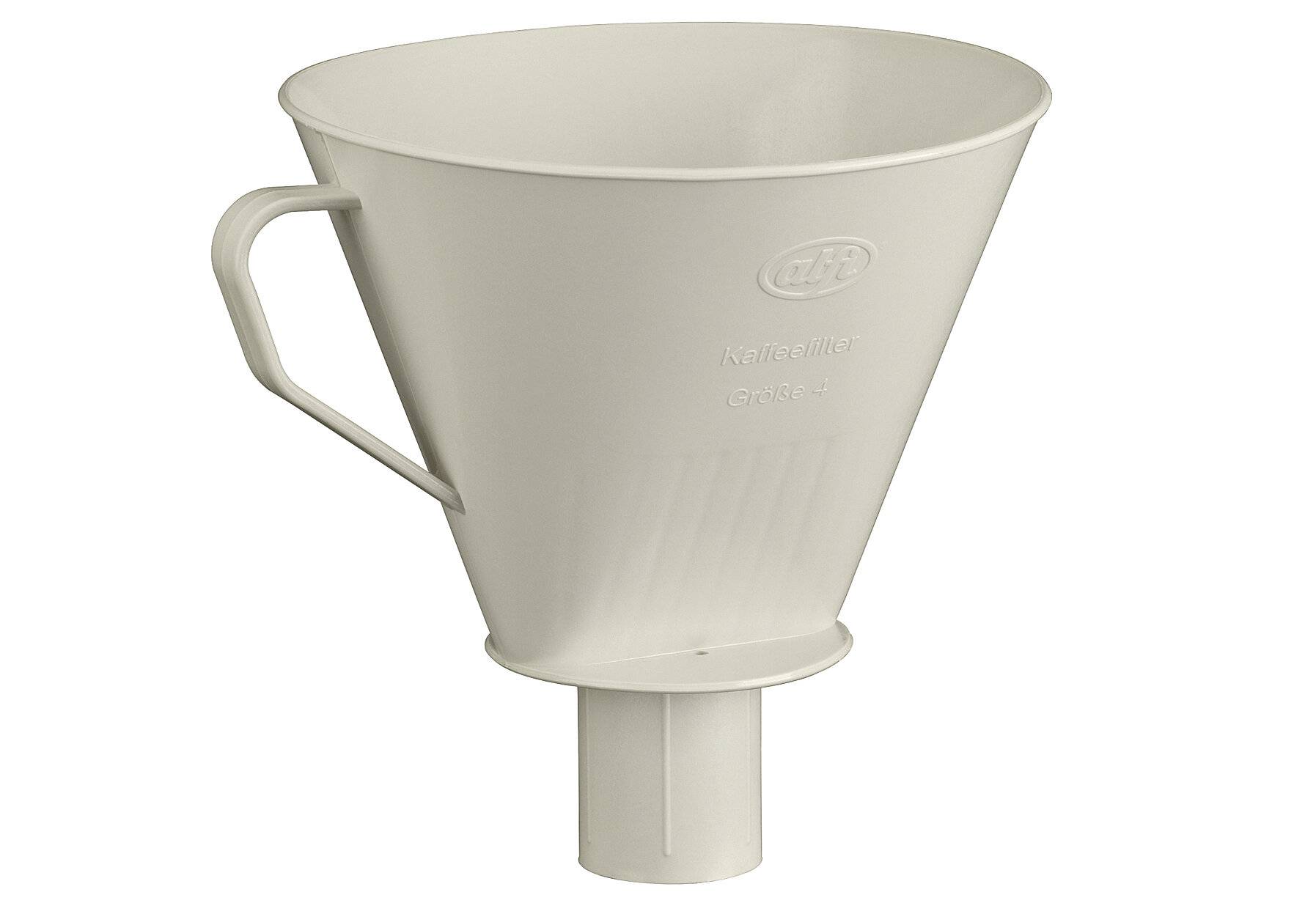 alfi AROMA PLUS, oatmeal beige, Kaffeefilter aus Bio-Kunststoff für Filterpapier Größe 4,-1