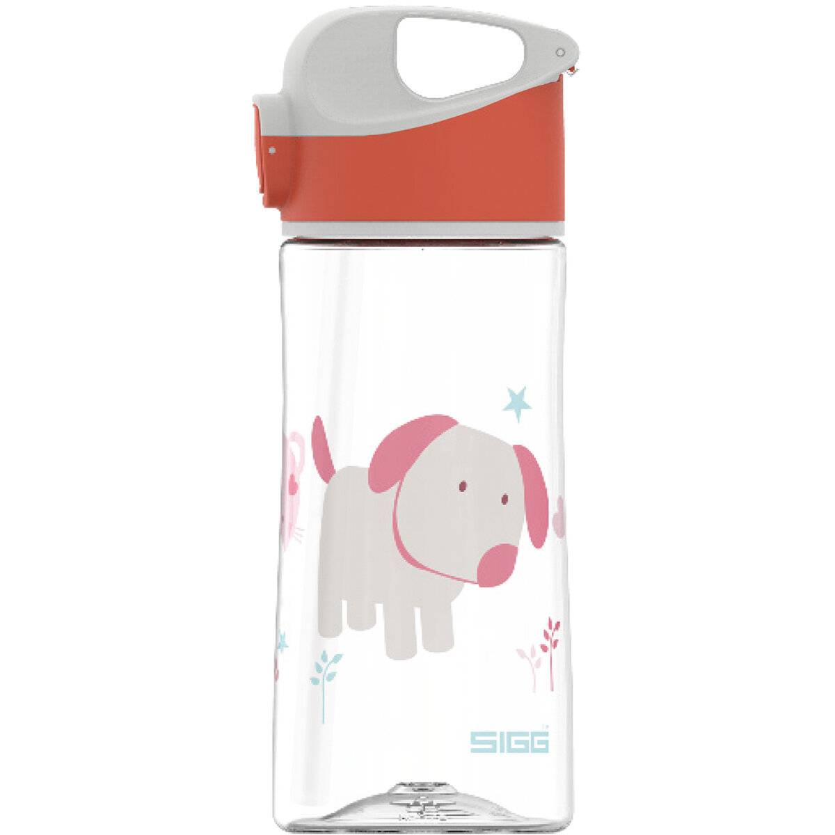 SIGG Miracle Puppy Friend Kinder Trinkflasche (0.45 L), Kinderflasche mit auslaufsicherem