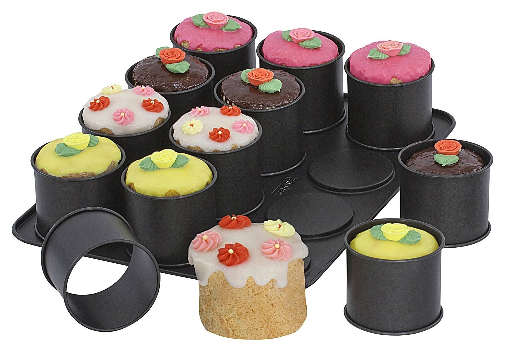 Zenker 7402 Special Creative 12er-Mini-Törtchen-Backblech – Vielseitig einsetzbare Cupcake-1