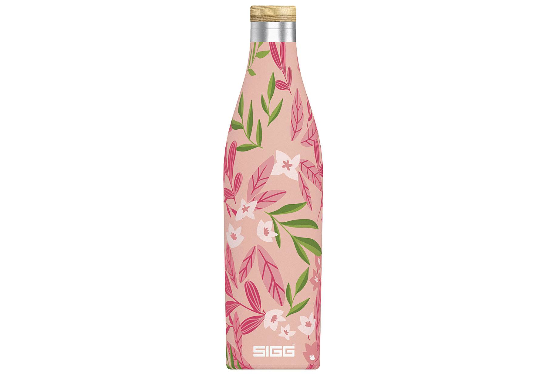 SIGG Meridian Sumatra Flowers Trinkflasche (0.5 L), auslaufsichere Trinkflasche aus Edelstahl