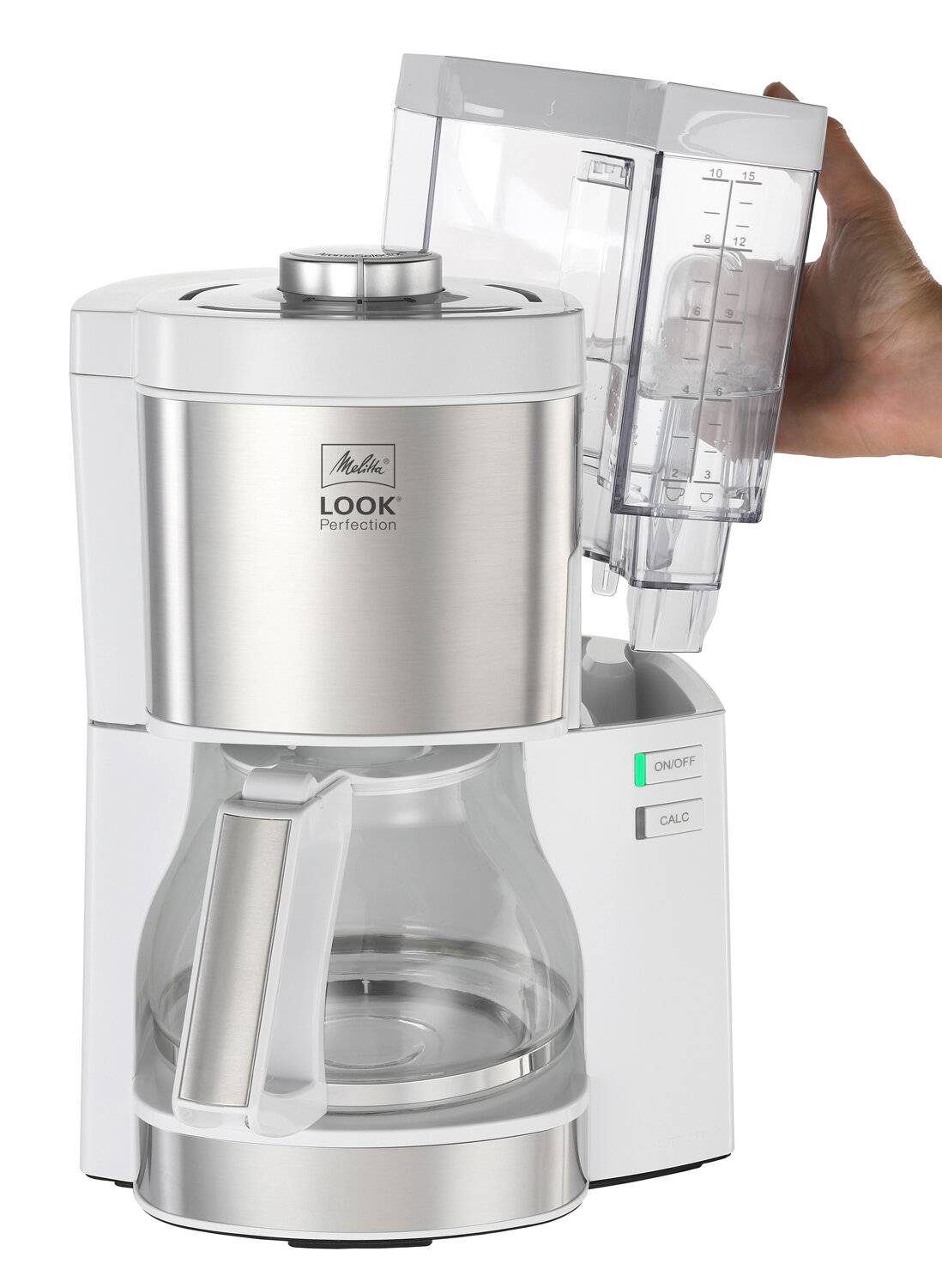 Melitta Look Perfection 1025-05 Filterkaffeemaschine mit Glaskanne, abnehmbaren-1