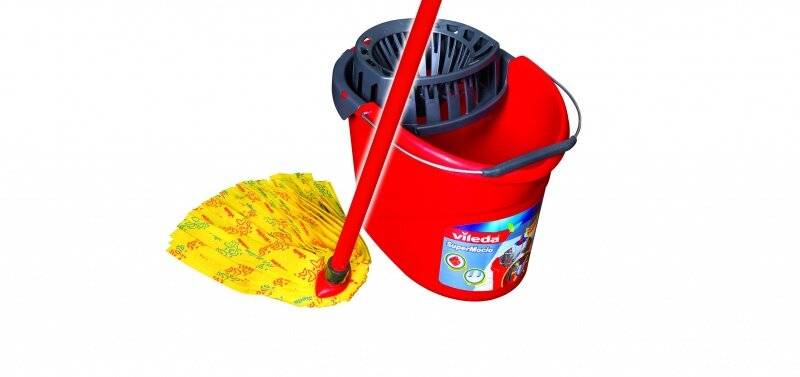 Vileda SuperMocio Soft Wischmop mit Stiel extra saugfähig mit 30 % Mikrofaseranteil zum-4