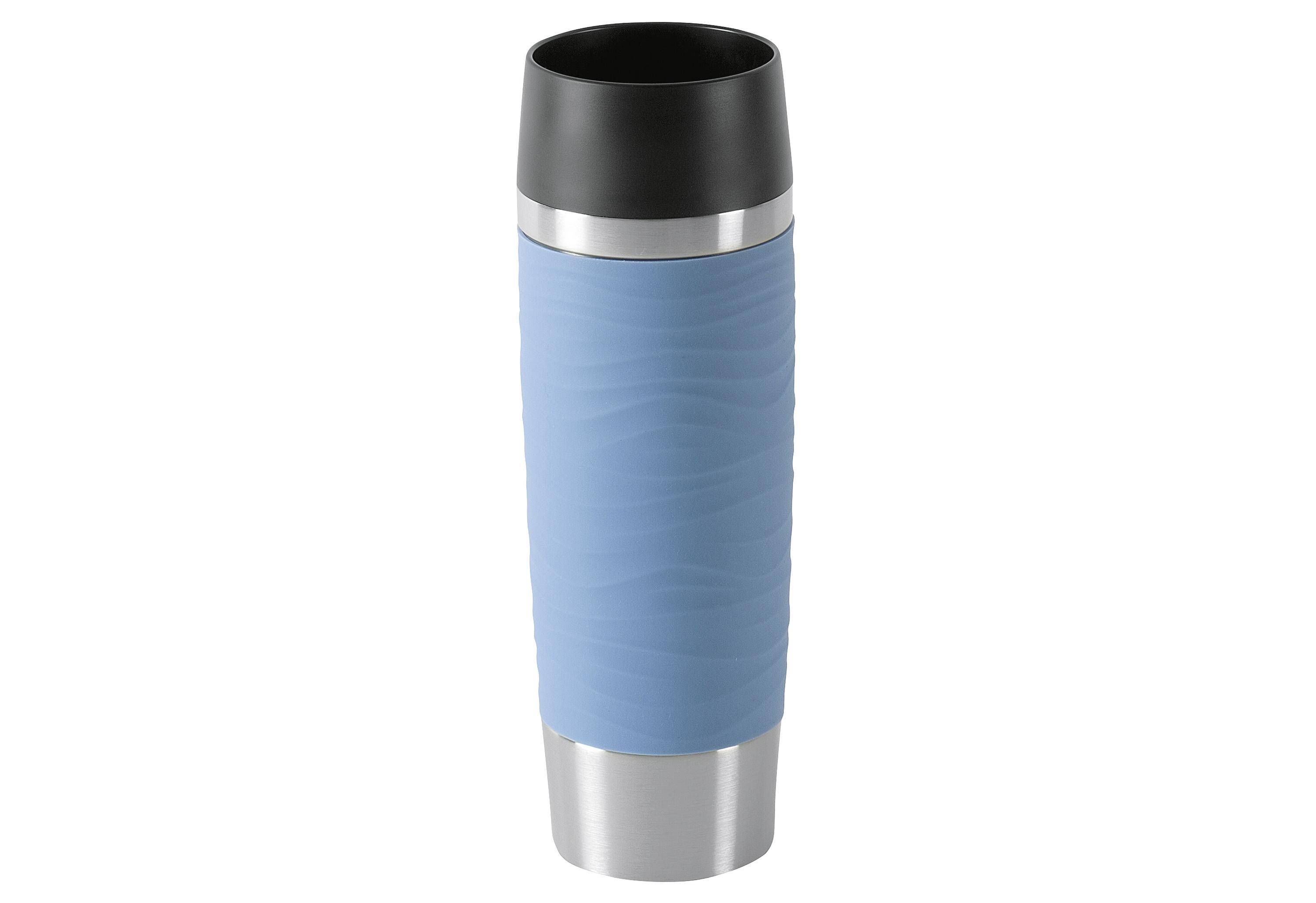 EMSA Isolierbecher Travel Mug Waves Grande 0,5l puderblau