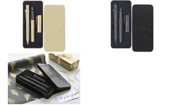 Geschenkset GRIP Edition - Füller+Kugelschreiber All Black.-4
