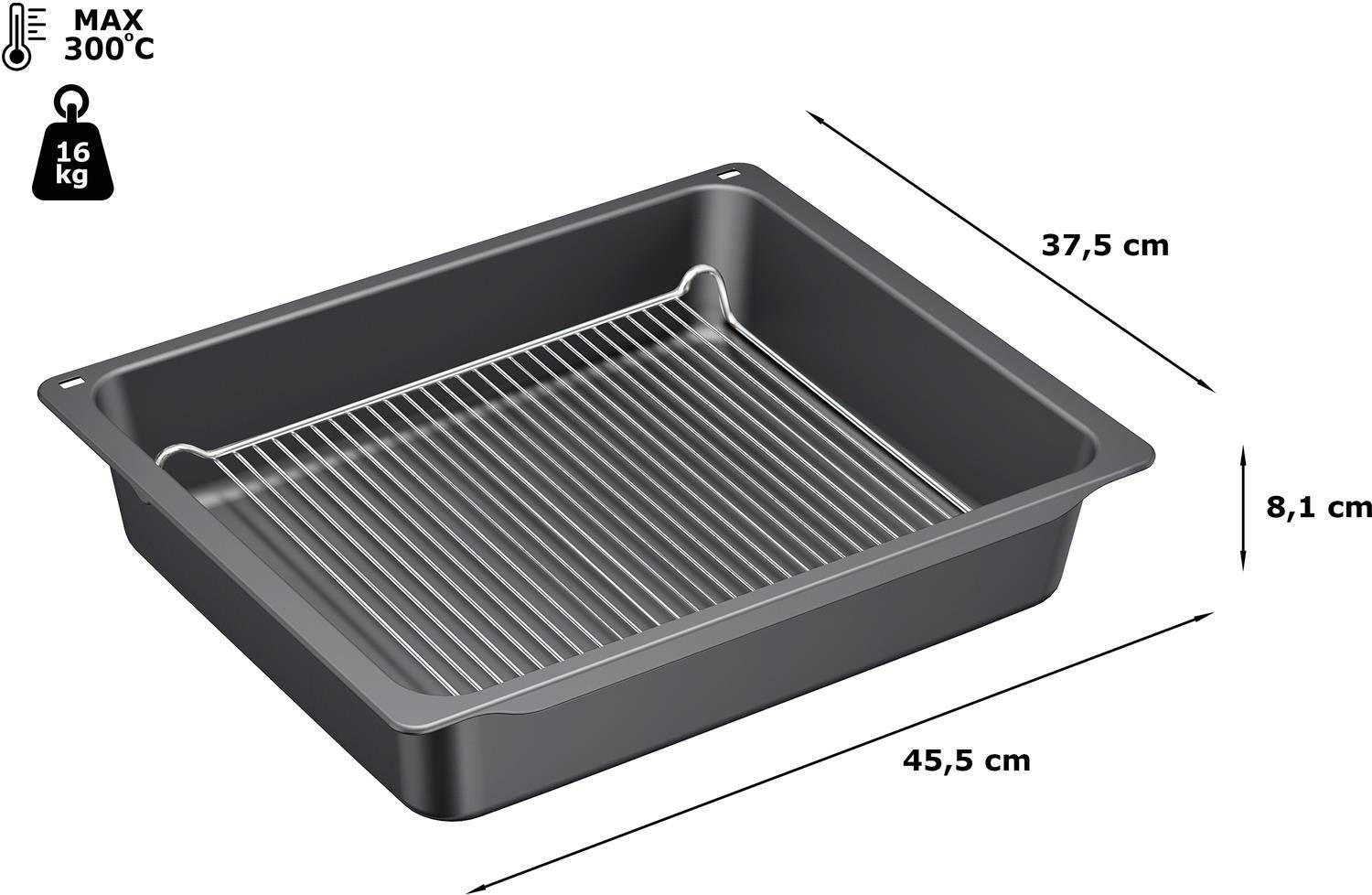 Bosch HEZ633070 - Ofenbackblech - Anthrazit-1