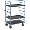 Etagenwagen 2 Seitenwände Ladefläche 1175 x 800 mm 3 Etagen mit Rand Vollgummi. TAKKT Industrial & Packaging