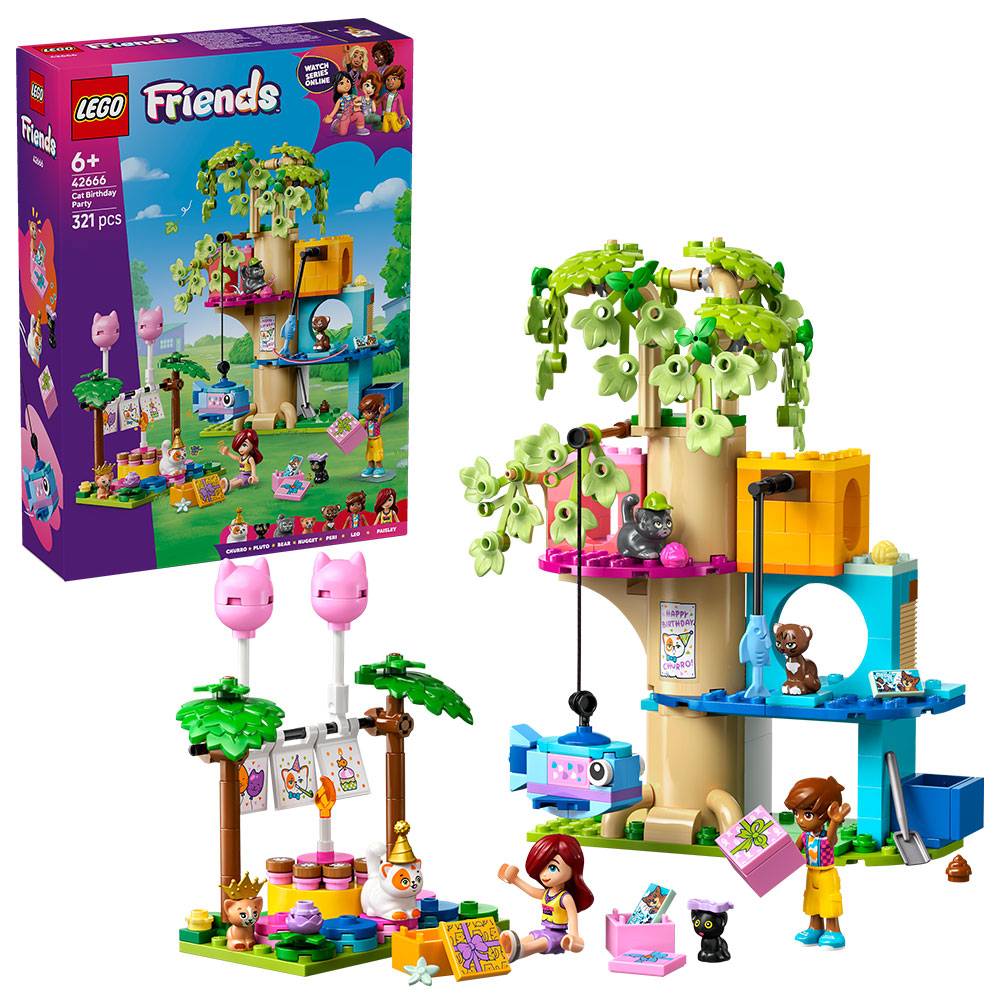 LEGO - Friends Katzengeburtstagsparty & Baumhaus-0