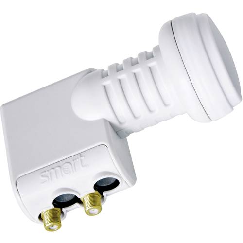 Smart Titanium Universal TT Twin-LNB Teilnehmer-Anzahl: 2 Feedaufnahme: 40 mm Hellgrau