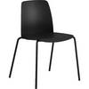 Stuhl Helmer Sitz/Lehne aus Kunststoff VE 4 Stk Sitz schwarz Gestell schwarz. ELJ Bordet AB 84255249