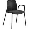 Stuhl Helmer Sitz gepolstert Lehne Kunststoff VE 4 Stk Sitz schwarz Gestell schwarz. ELJ Bordet AB 84256949