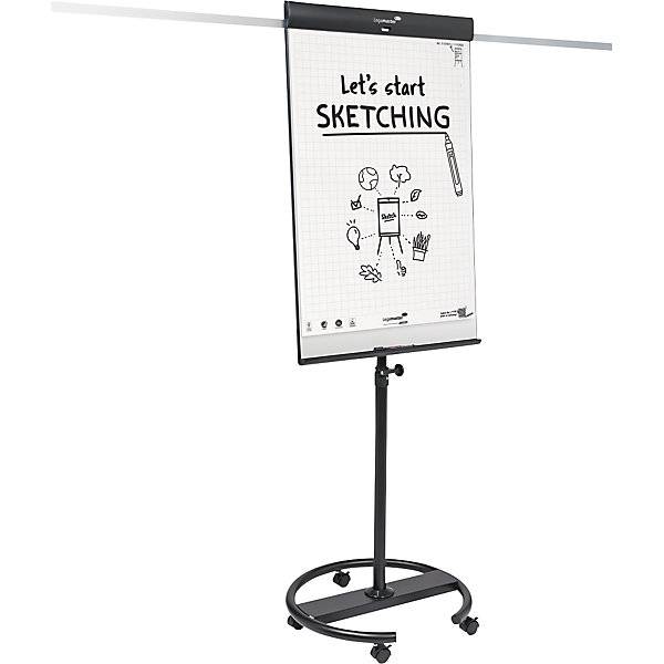 Flipchart SKETCH PRO Stahl lackiert Rundfuß mit Rollen. Legamaster GmbH 84233749-2
