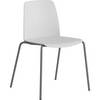 Stuhl Helmer Sitz/Lehne aus Kunststoff VE 4 Stk Sitz weiß Gestell silber. ELJ Bordet AB 84255349