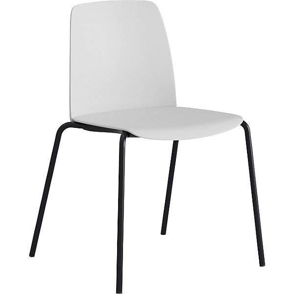 Stuhl Helmer Sitz/Lehne aus Kunststoff VE 4 Stk Sitz weiß Gestell schwarz. ELJ Bordet AB 84255149-0