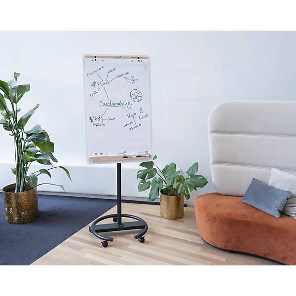 Flipchart SKETCH INFINITE Stahl emailliert Rundfuß mit Rollen. Legamaster GmbH 84233949-2
