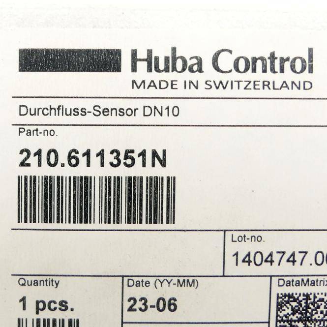 Huba Control Durchfluss-Sensor DN10 (210.611351N)-1