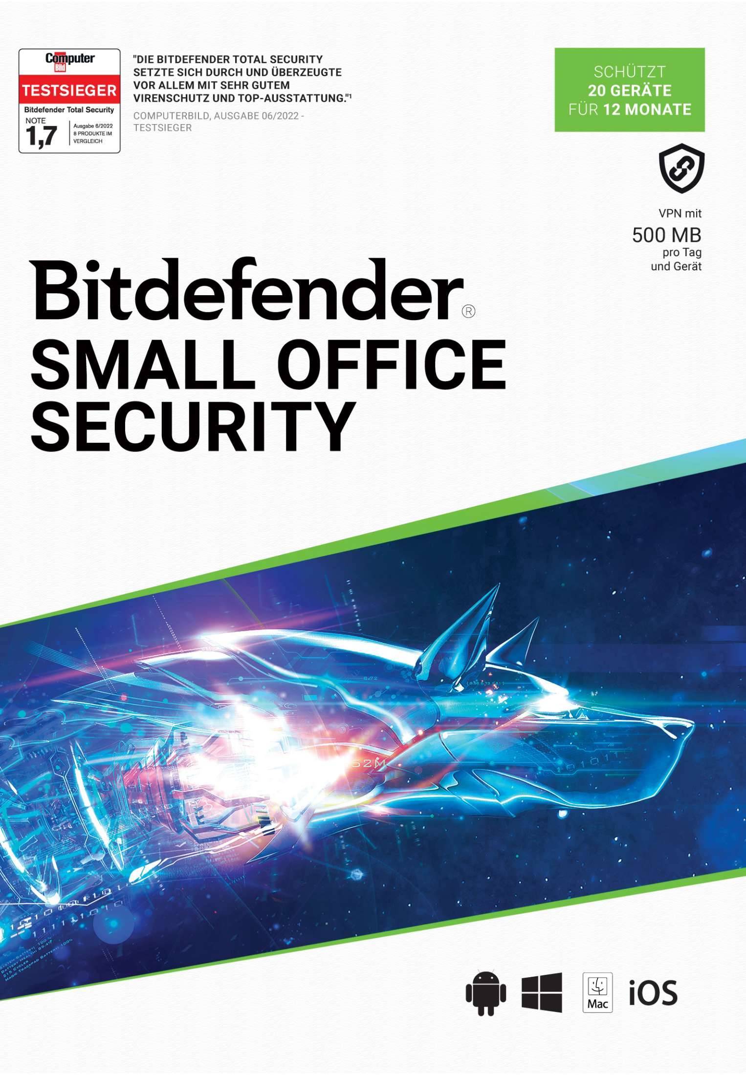 Bitdefender Small Office Security 20 Geräte / 12Mo DACH Multimedia-Technik Software-0