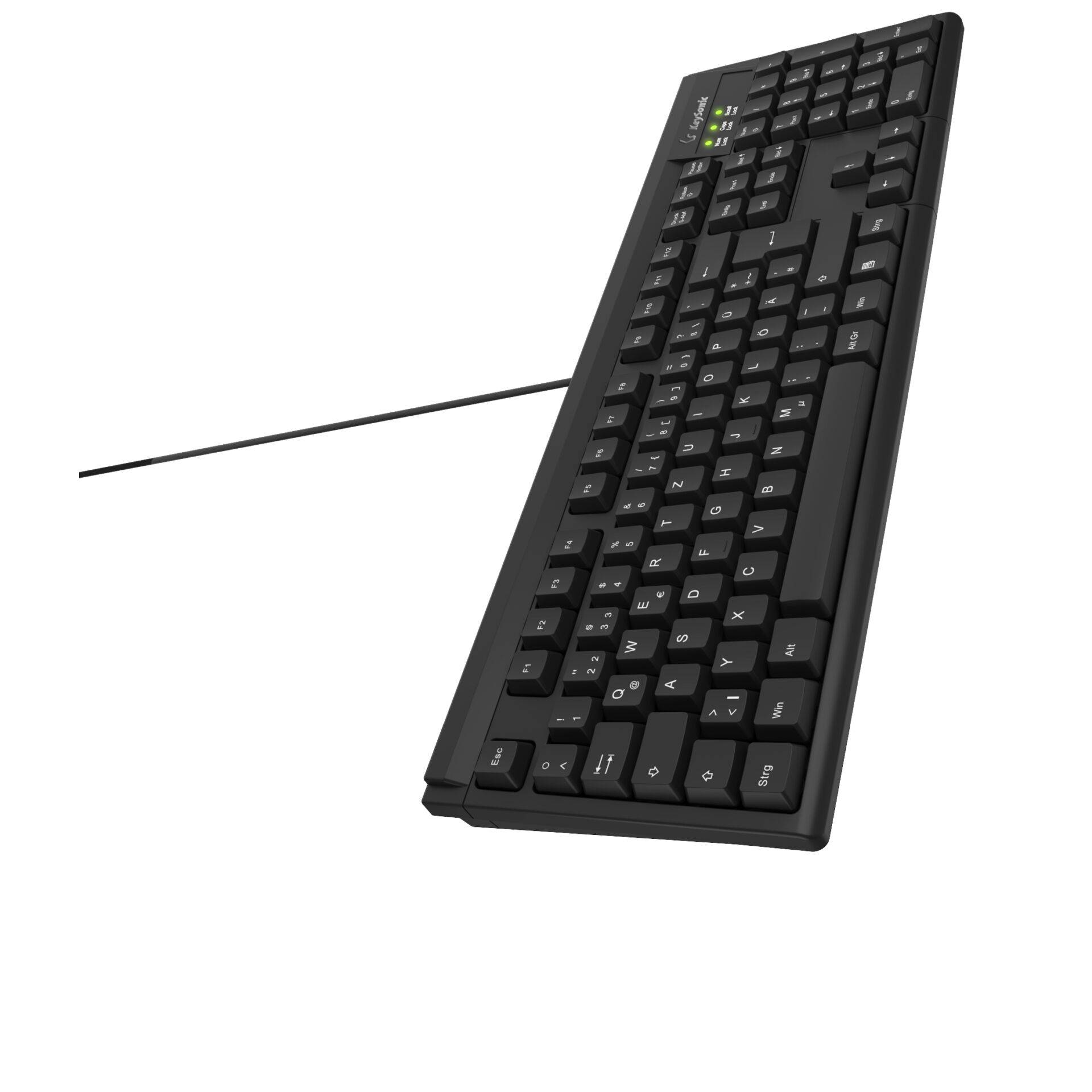 KSK-8008U-IP Full-Size USB Tastatur, Wasserfest nach IPX7, schwarz-4