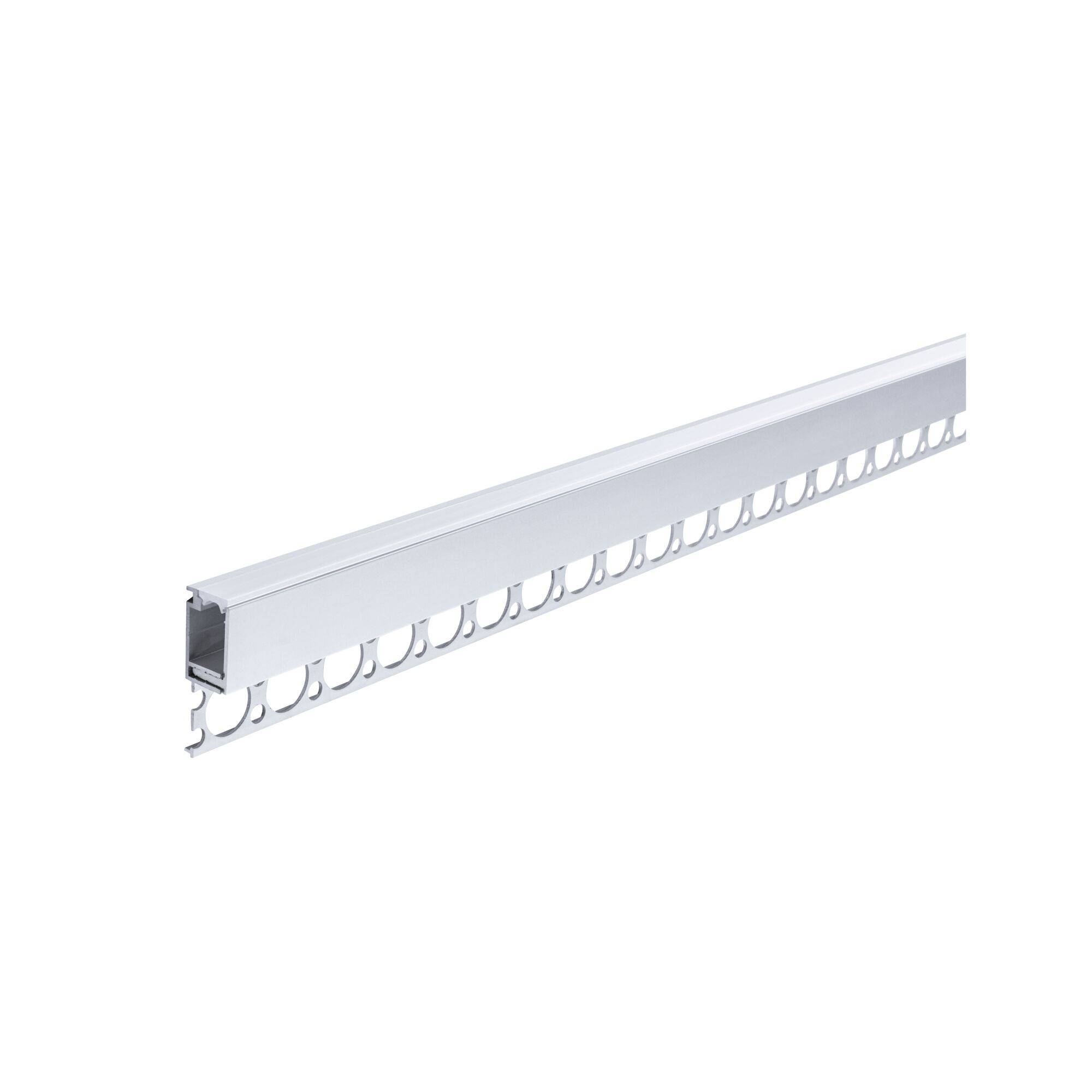 Paulmann LumiTiles Einbauprofil Border mit Diffusor 2m Alu eloxiert,Satin Aluminium-0