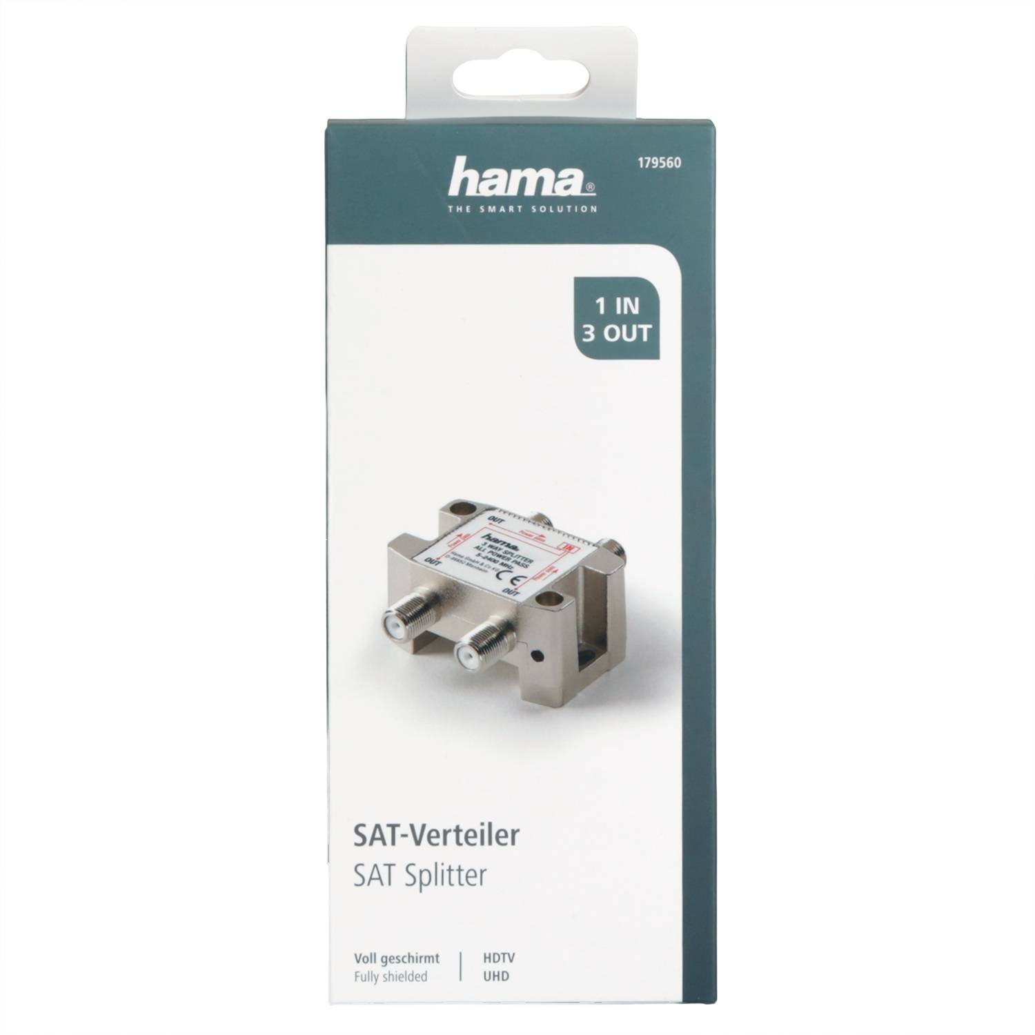 Sat-Verteiler 3-fach voll geschirmt-4