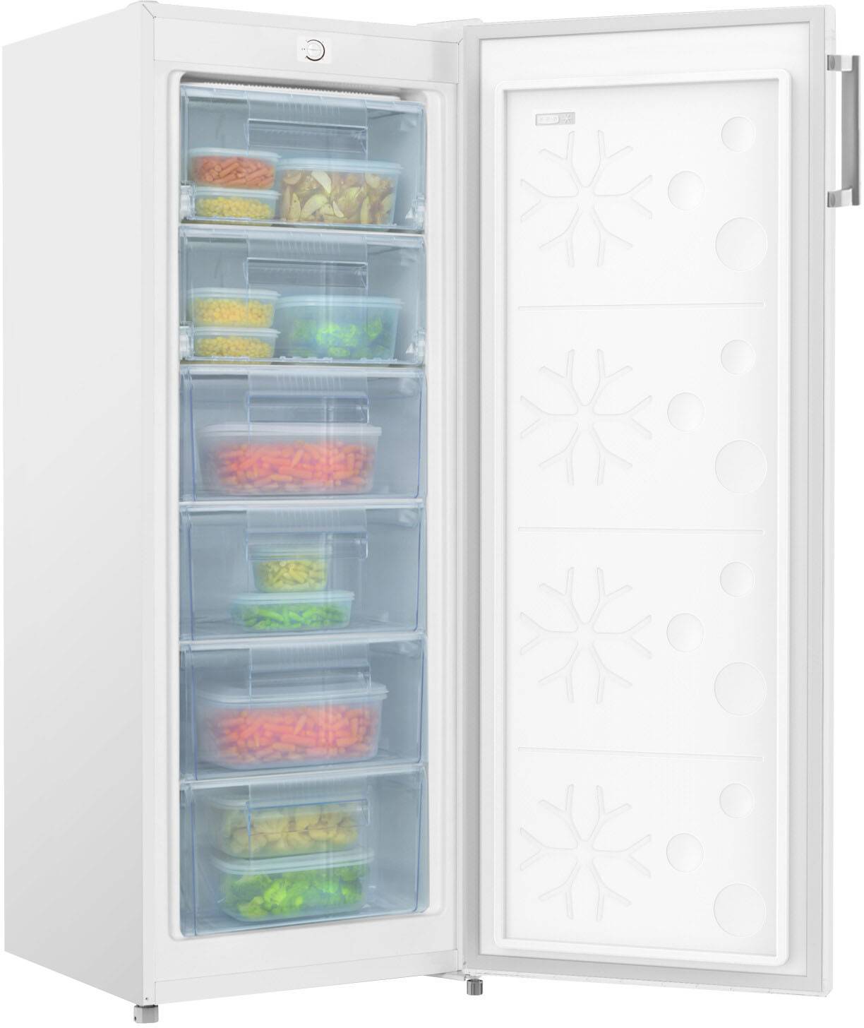 Amica Gefriergerät 144cmHöhe GS 324 170 W Bauform=Standgerät Nutzinhalt=177 l-0