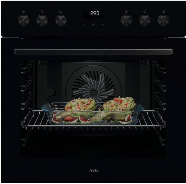AEG Herdset KOMBI425IB OU5AE20AK+TX64IC00XB | Einbauherd mit Induktionskochfeld | 71L MaxiKlasse | A+ | Schwarz | 60 cm