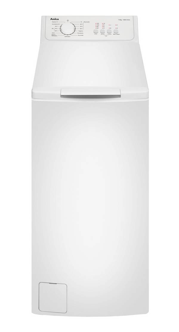Amica Waschautomat Toplader 7kg,1200 Upm WT 472 720 Bauform=Standgerät Schleuderwirkungsklasse=B