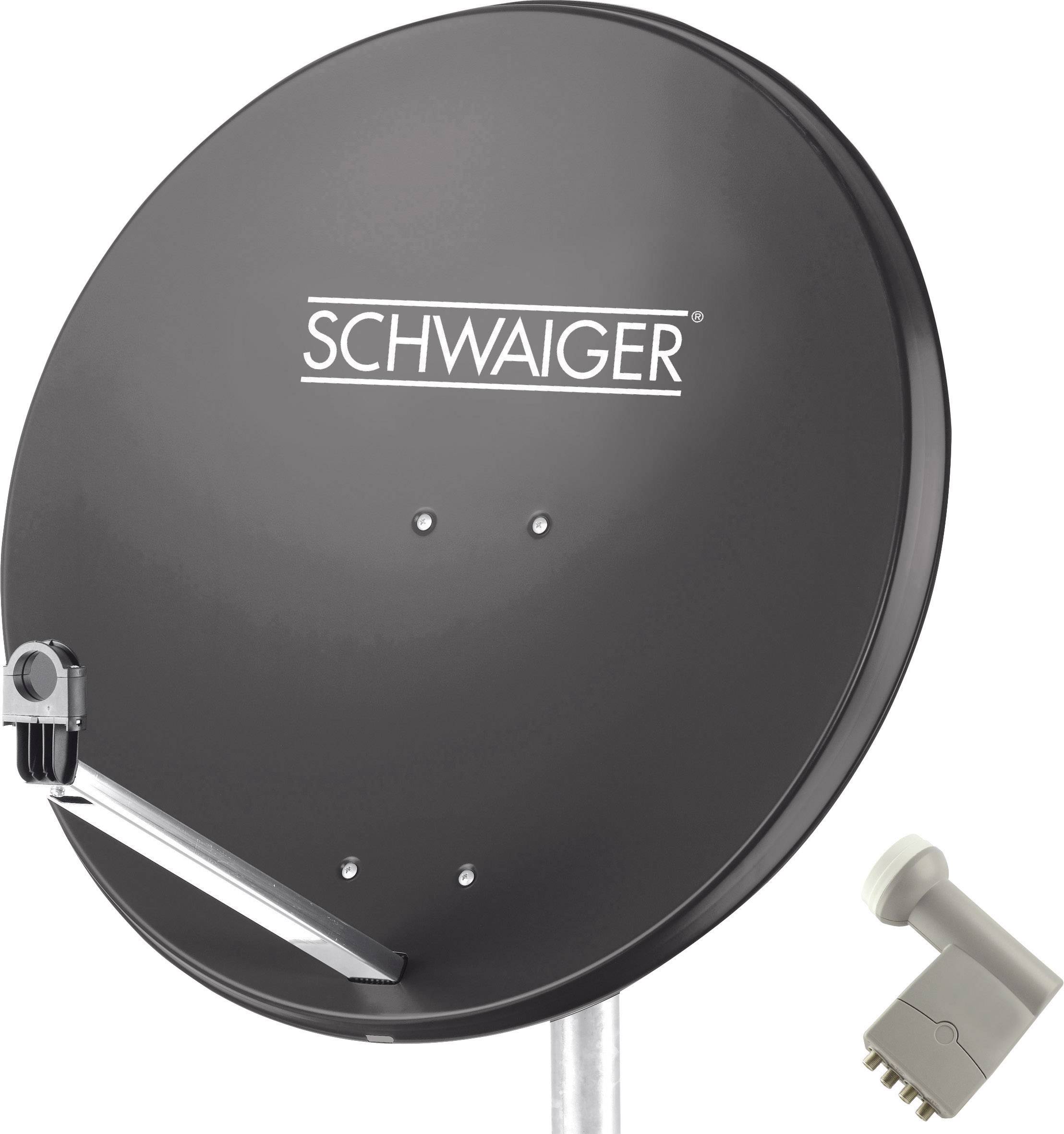 SCHWAIGER SPI9961SET9 SAT-Anlage ohne Receiver Teilnehmer-Anzahl 4 80 cm